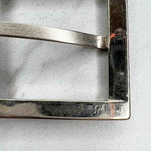 Silver Tone Simple Basic Belt Buckle - Picture 8 of 9